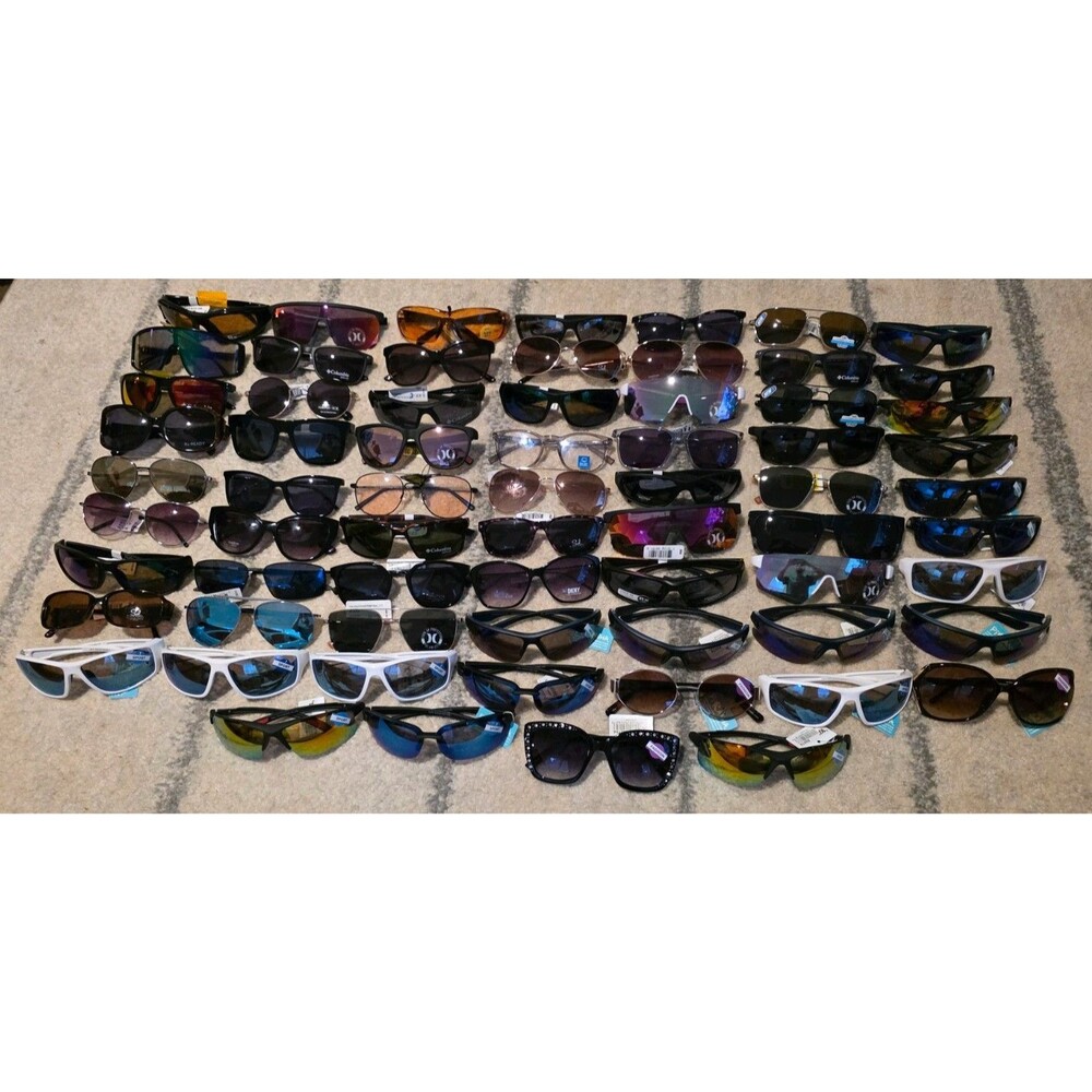 LOT of 67 sunglasses. Random Variety of Brands. mens, Women's, kids. NWTs